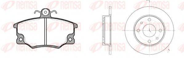 REMSA 814600 Комплект тормозов, дисковый тормозной механизм