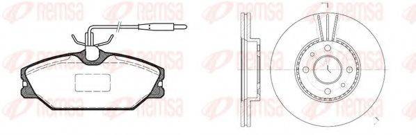 REMSA 820801 Комплект тормозов, дисковый тормозной механизм