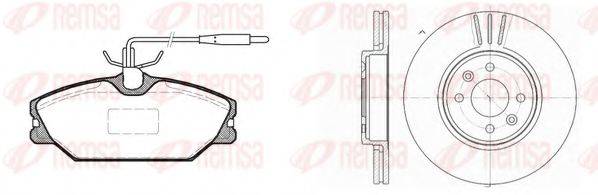 REMSA 820803 Комплект тормозов, дисковый тормозной механизм