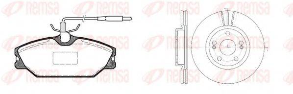 REMSA 820805 Комплект тормозов, дисковый тормозной механизм