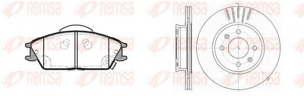 REMSA 822401 Комплект тормозов, дисковый тормозной механизм