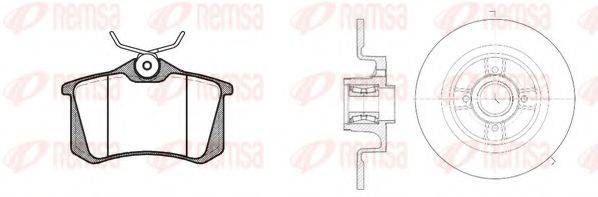 REMSA 826321 Комплект тормозов, дисковый тормозной механизм