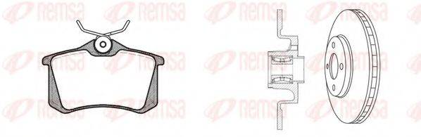 REMSA 826324 Комплект тормозов, дисковый тормозной механизм