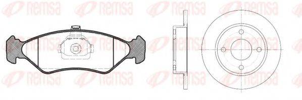 REMSA 828501 Комплект тормозов, дисковый тормозной механизм