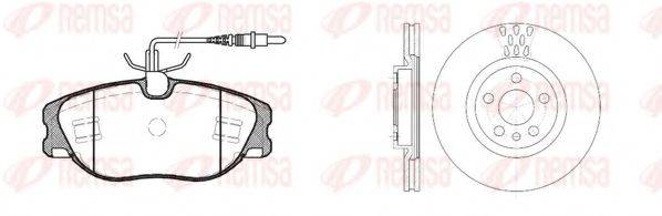 REMSA 830500 Комплект тормозов, дисковый тормозной механизм