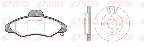 REMSA 833101 Комплект тормозов, дисковый тормозной механизм