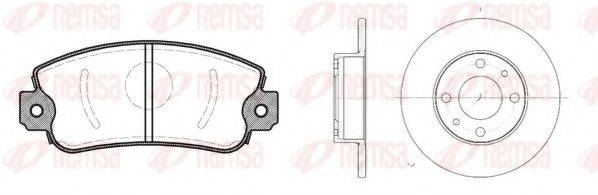 REMSA 837200 Комплект тормозов, дисковый тормозной механизм