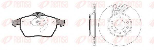 REMSA 839002 Комплект тормозов, дисковый тормозной механизм