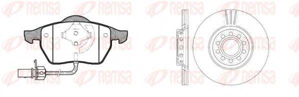 REMSA 839007 Комплект тормозов, дисковый тормозной механизм