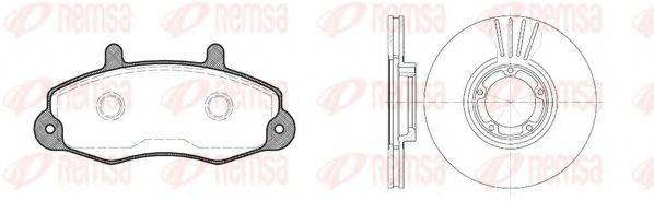 REMSA 839100 Комплект тормозов, дисковый тормозной механизм