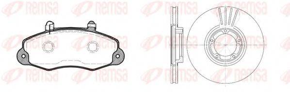 REMSA 839101 Комплект тормозов, дисковый тормозной механизм