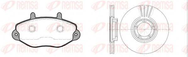 REMSA 839200 Комплект тормозов, дисковый тормозной механизм