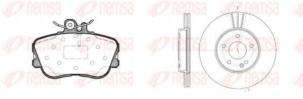 REMSA 844501 Комплект тормозов, дисковый тормозной механизм