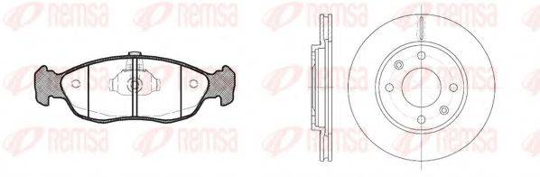 REMSA 846102 Комплект тормозов, дисковый тормозной механизм