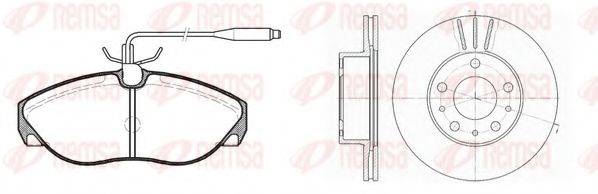 REMSA 848601 Комплект тормозов, дисковый тормозной механизм