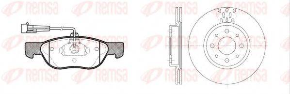 REMSA 858701 Комплект тормозов, дисковый тормозной механизм