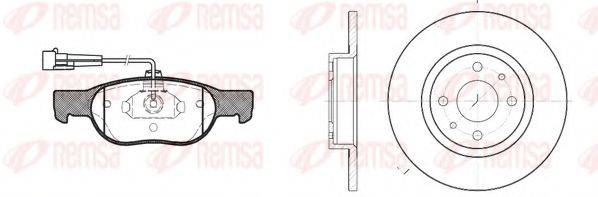 REMSA 858800 Комплект тормозов, дисковый тормозной механизм