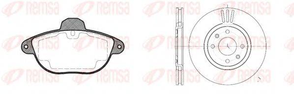 REMSA 860800 Комплект тормозов, дисковый тормозной механизм