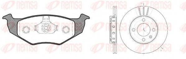 REMSA 860902 Комплект тормозов, дисковый тормозной механизм