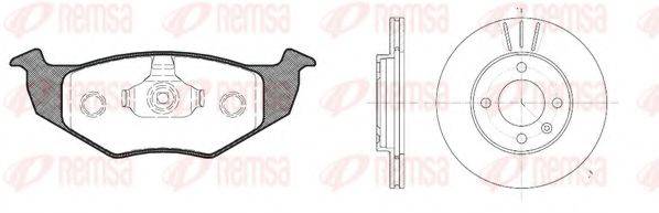 REMSA 860904 Комплект тормозов, дисковый тормозной механизм