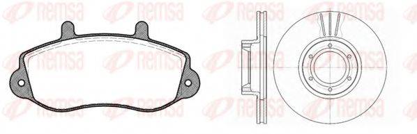 REMSA 867700 Комплект тормозов, дисковый тормозной механизм