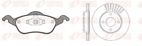 REMSA 869100 Комплект тормозов, дисковый тормозной механизм