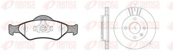 REMSA 876500 Комплект тормозов, дисковый тормозной механизм