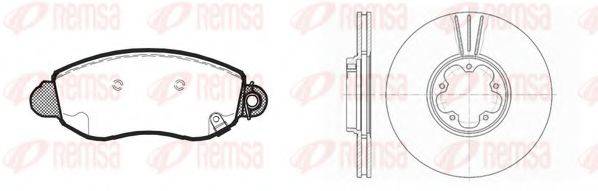 REMSA 877200 Комплект тормозов, дисковый тормозной механизм