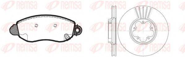 REMSA 877201 Комплект тормозов, дисковый тормозной механизм