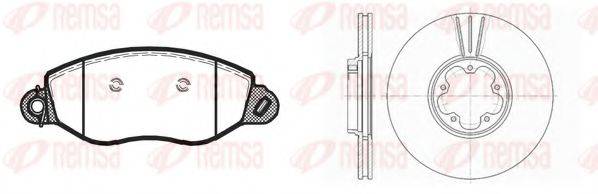 REMSA 877202 Комплект тормозов, дисковый тормозной механизм