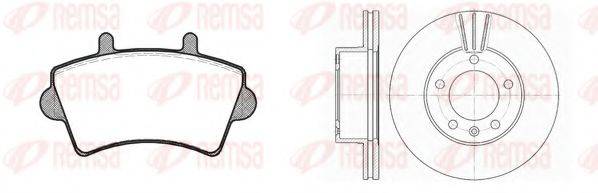 REMSA 881901 Комплект тормозов, дисковый тормозной механизм