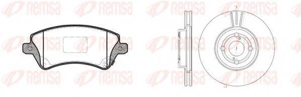 REMSA 882200 Комплект тормозов, дисковый тормозной механизм