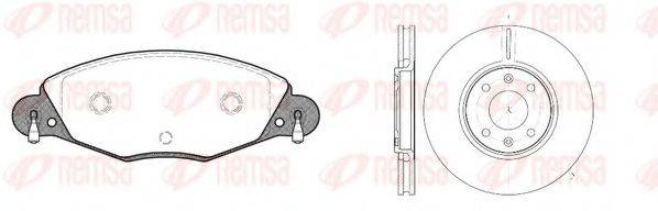 REMSA 882700 Комплект тормозов, дисковый тормозной механизм