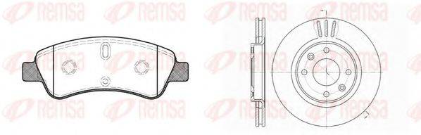 REMSA 884000 Комплект тормозов, дисковый тормозной механизм