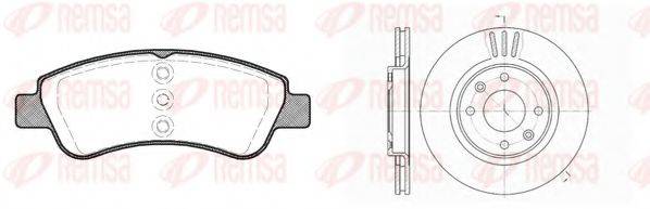 REMSA 884001 Комплект тормозов, дисковый тормозной механизм