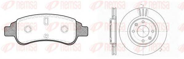 REMSA 884002 Комплект тормозов, дисковый тормозной механизм