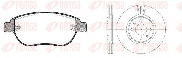 REMSA 884100 Комплект тормозов, дисковый тормозной механизм