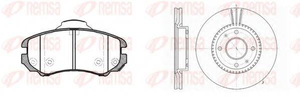 REMSA 895301 Комплект тормозов, дисковый тормозной механизм