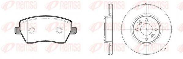 REMSA 898700 Комплект тормозов, дисковый тормозной механизм