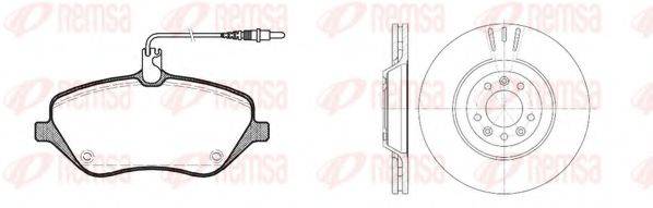 REMSA 8110100 Комплект тормозов, дисковый тормозной механизм