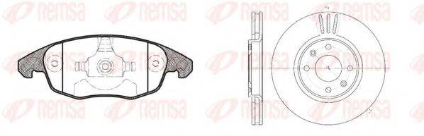 REMSA 8124800 Комплект тормозов, дисковый тормозной механизм