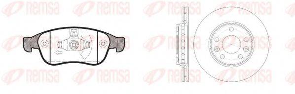 REMSA 8124801 Комплект тормозов, дисковый тормозной механизм