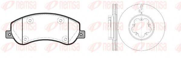 REMSA 8125000 Комплект тормозов, дисковый тормозной механизм