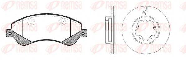 REMSA 8125100 Комплект тормозов, дисковый тормозной механизм