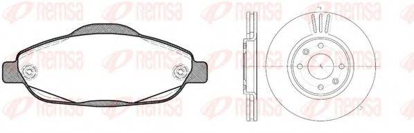 REMSA 8132300 Комплект тормозов, дисковый тормозной механизм