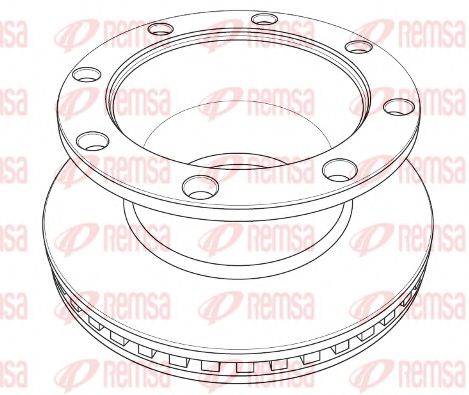 REMSA NCA121620 Тормозной диск