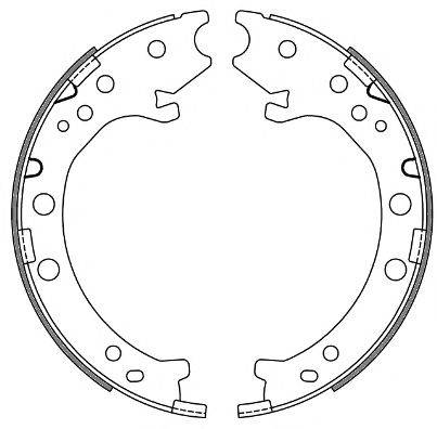 REMSA 466700 Комплект тормозных колодок, стояночная тормозная система