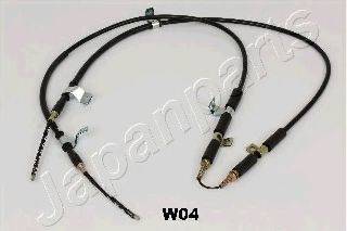 JAPANPARTS BCW04 Трос, стояночная тормозная система