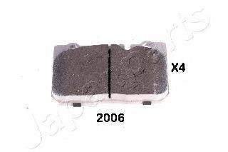 JAPANPARTS PA2006AF Комплект тормозных колодок, дисковый тормоз