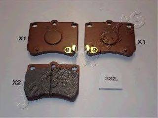 JAPANPARTS PA332AF Комплект тормозных колодок, дисковый тормоз